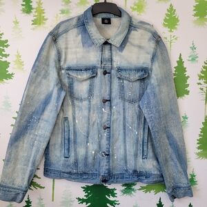 H&M Paint Splater Denim Jacket.